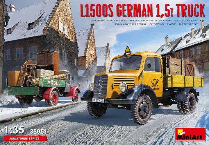 MINIART 1/35 38051 L1500S GERMAN 1.5T TRUCK