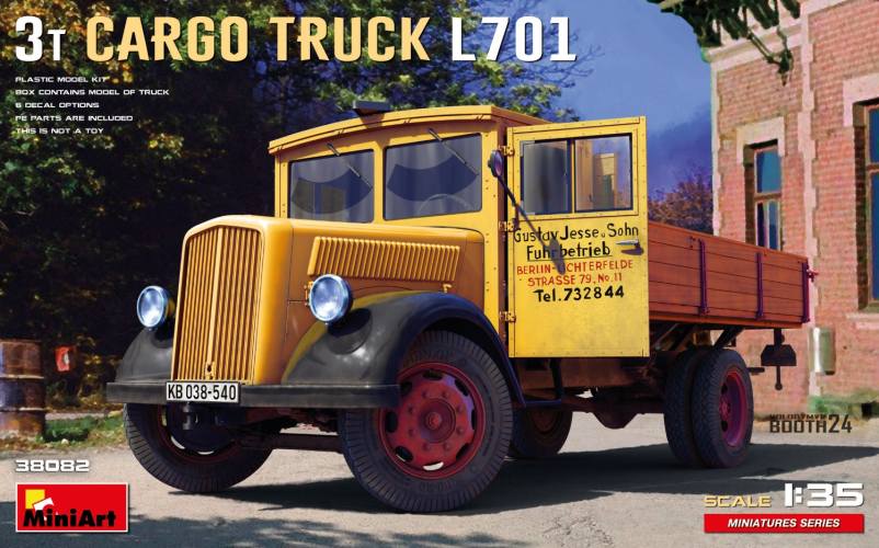 MINIART 1/35 38082 3T CARGO TRUCK L701