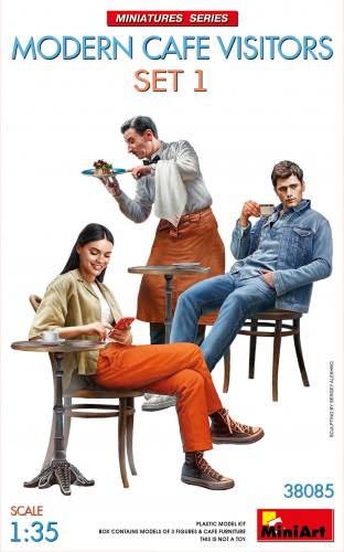MINIART 1/35 38085 MODERN CAFE VISITORS SET 1