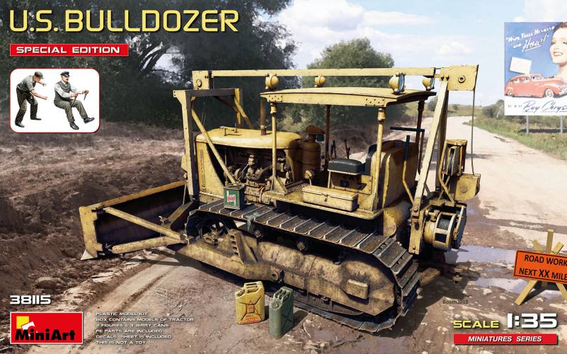 MINIART 1/35 38115 U.S. BULLDOZER SPECIAL EDITION