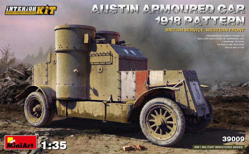 MINIART 1/35 39009 AUSTIN ARMOURED CAR 1918 PATTERN