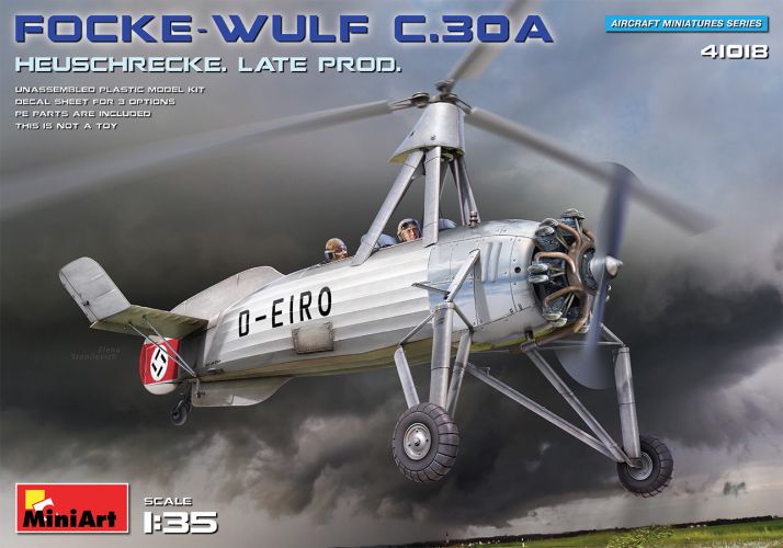 MINIART 1/35 41018 FOCKE-WULF C.30A HEUSCHRECKE. LATE PROD.