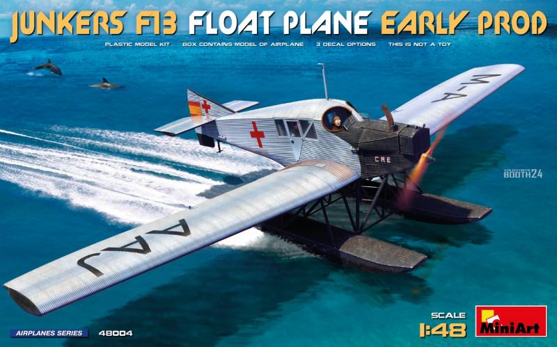 MINIART 1/48 48004 JUNKERS F13 FLOAT PLANE EARLY PRODUCTION