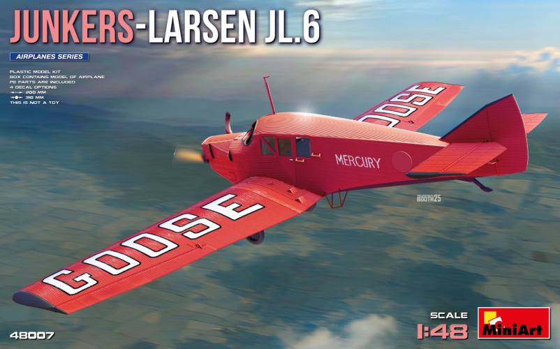 MINIART 1/48 48007 JUNKERS-LARSEN JL.6