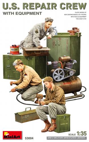 MINIART 1/35 53004 US REPAIR CREW WITH EQUIPMENT