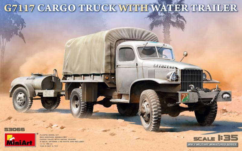 MINIART 1/35 53066 G7117 CARGO TRUCK WITH WATER TRAILER