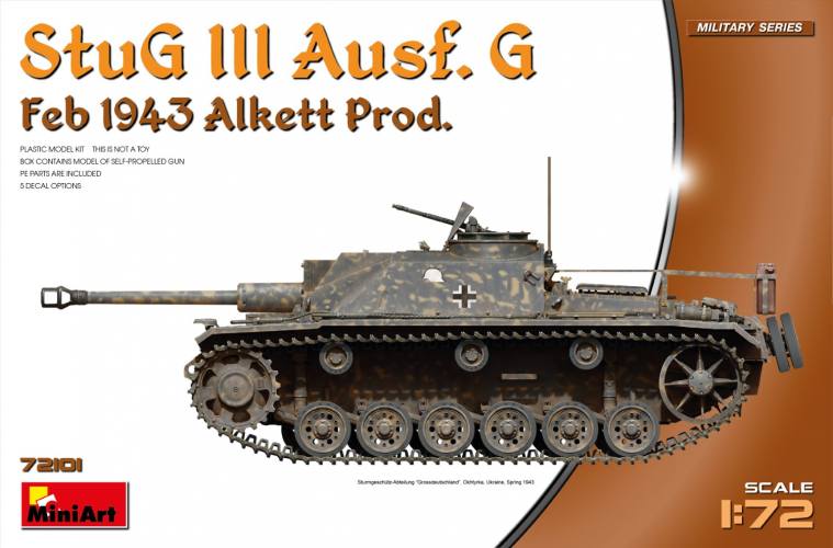MINIART 1/72 72101 STUG III AUSF.G FEB 1943 ALKETT PROD