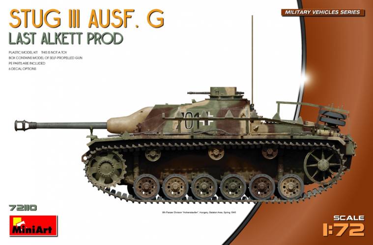 MINIART 1/72 72110 STUG III AUSF.G LAST ALKETT PRODUCTION