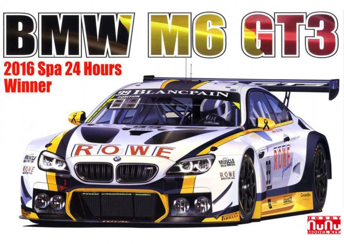NUNU 1/24 24001 BMW M6 GT3 2016 SPA 24 HOURS WINNER
