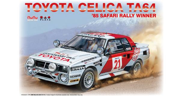 NUNU 1/24 24038 TOYOTA CELICA TA64 1985 SAFARI RALLY WINNER