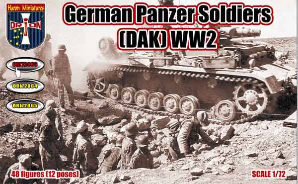 ORION 1/72 72063 GERMAN PANZER SOLDIERS DAK WWII