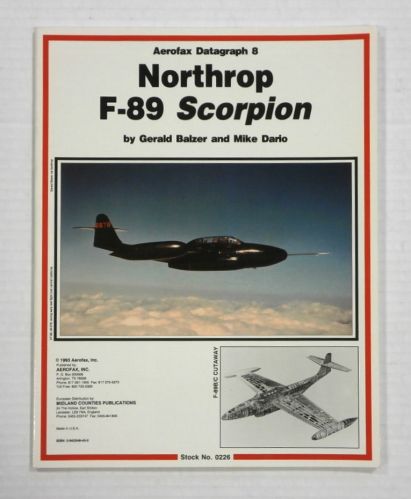 CHEAP BOOKS  ZB1211 AEROFAX DATAGRAPH 8 - NORTHROP F-89 SCORPION