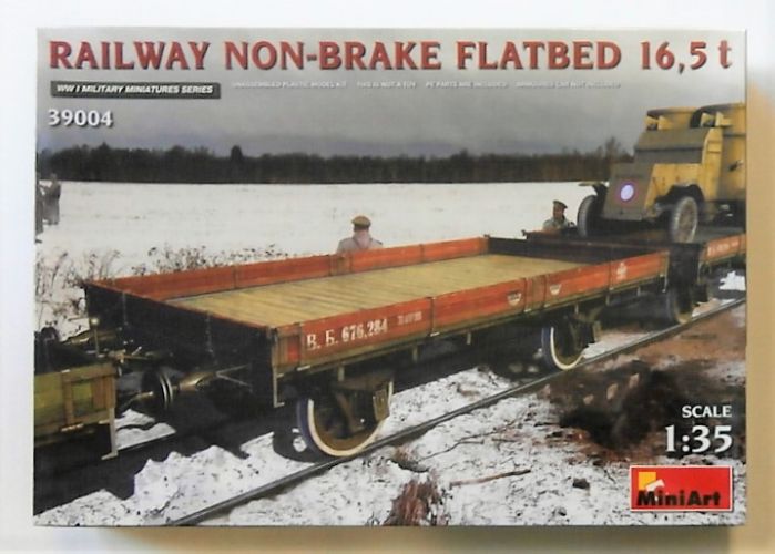 MINIART 1/35 39004 RAILWAY NON-BRAKE FLATBED 16.5T