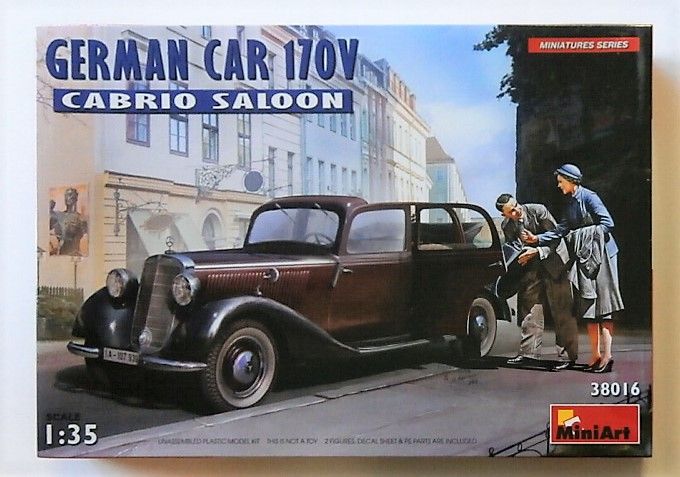 MINIART 1/35 38016 GERMAN CAR 170V CABRIO SALOON