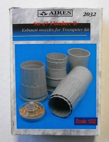 AIRES HOBBY MODELS 1/32 2032 SU-27 FLANKER B EXHAUST NOZZLES FOR TRUMPETER