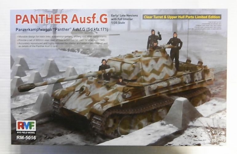 RYE FIELD MODEL 1/35 5016 PANTHER AUSF.G EARLY/LATE VERSIONS WITH FULL INTERIOR