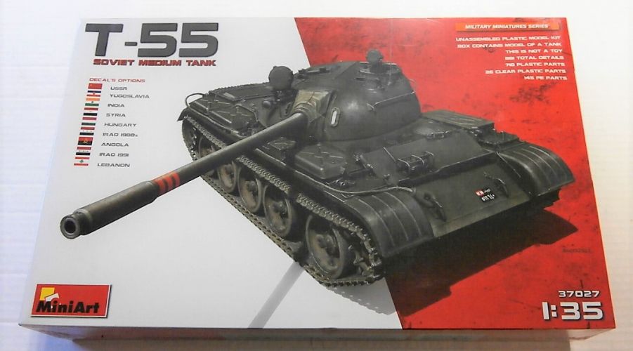 MINIART 1/35 37027 T-55 SOVIET MEDIUM TANK