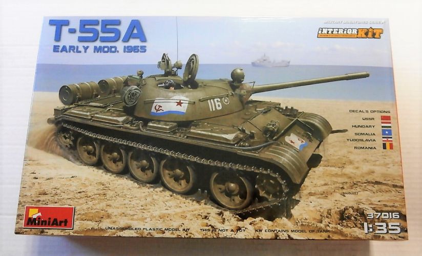 MINIART 1/35 37016 T-55A SOVIET TANK Mod 1965 WITH INTERIOR