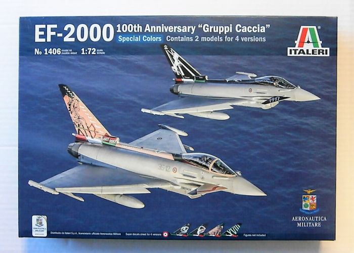 ITALERI 1/72 1406 EF-2000 SPECIAL COLORS 100TH ANNIVERSARY GRUPPI CACCIA