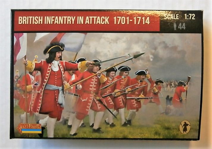 STRELETS 1/72 231 BRITISH INFANTRY IN ATTACK 1701-1714