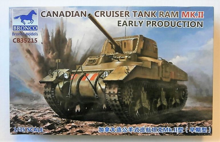 BRONCO 1/35 35215 CANADIAN CRUISER TANK RAM MK.II EARLY PRODUCTION