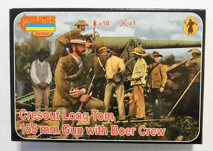 STRELETS 1/72 A014 CRESOUT LONG TOM 155MM GUN WITH BOER CREW