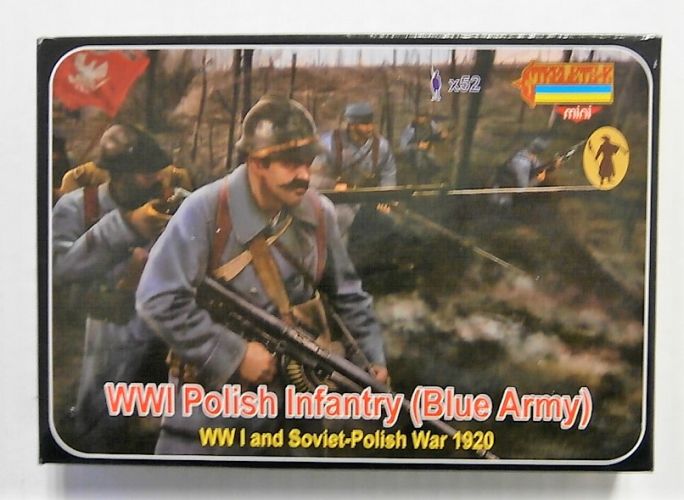 STRELETS 1/72 M130 WWI POLISH INFANTRY  BLUE ARMY 