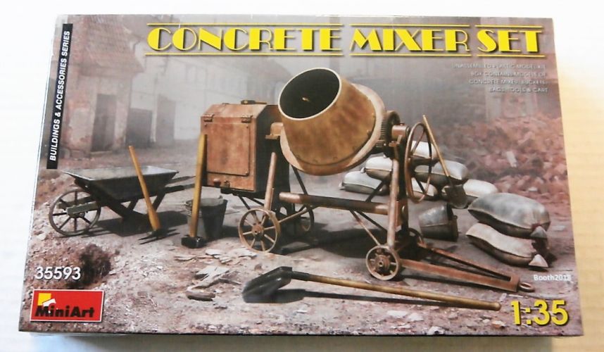 MINIART 1/35 35593 CONCRETE MIXER SET