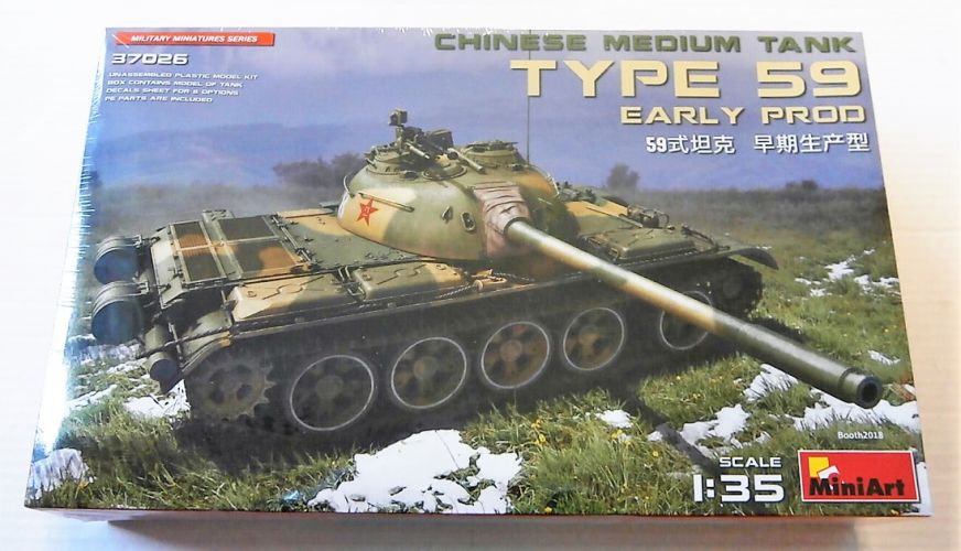 MINIART 1/35 37026 TYPE 59 EARLY PRODUCTION CHINESE MEDIUM TANK