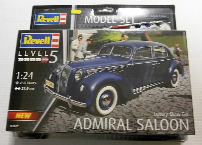 REVELL 1/24 67042 LUXURY CLASS CAR ADMIRAL SALOON  MODEL SET 