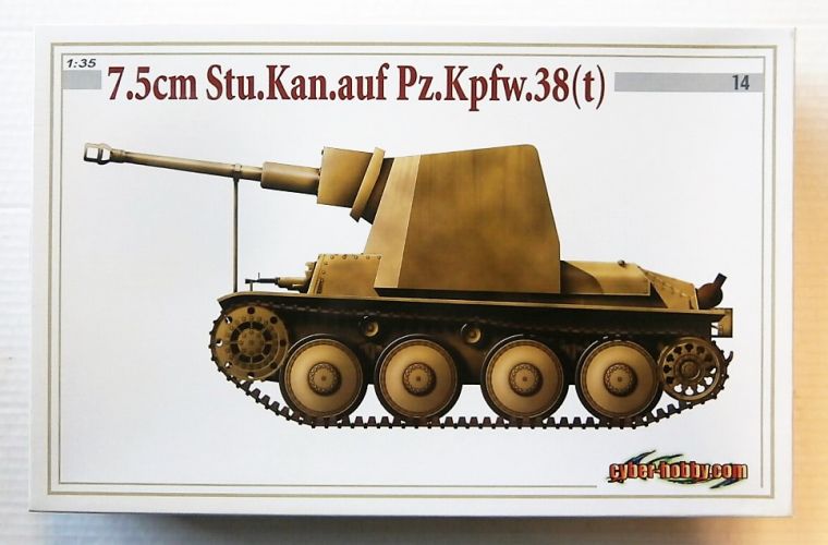 CYBER-HOBBYCOM 1/35 6396 7.5cm Stu.Kan.uaf Pz.KPFW.38 t 