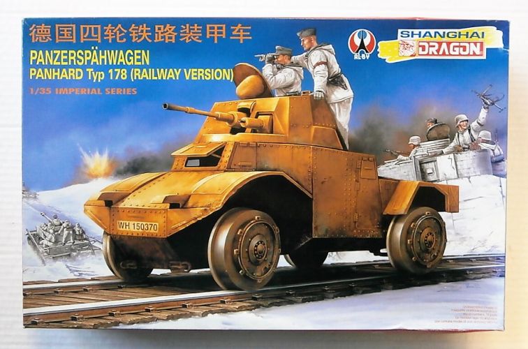 DRAGON 1/35 9049 PANZERSPAHWAGEN PANHARD TYPE 178 RAILWAY VERSION