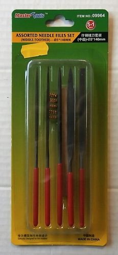 TRUMPETER  09964 ASSORTED NEEDLE FILES SET MIDDLE TOOTHED