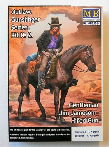 MASTERBOX 1/35 35204 OUTLAW GUNSLINGER SERIES 2 - GENTLEMAN JIM JAMESON HIRED GUN