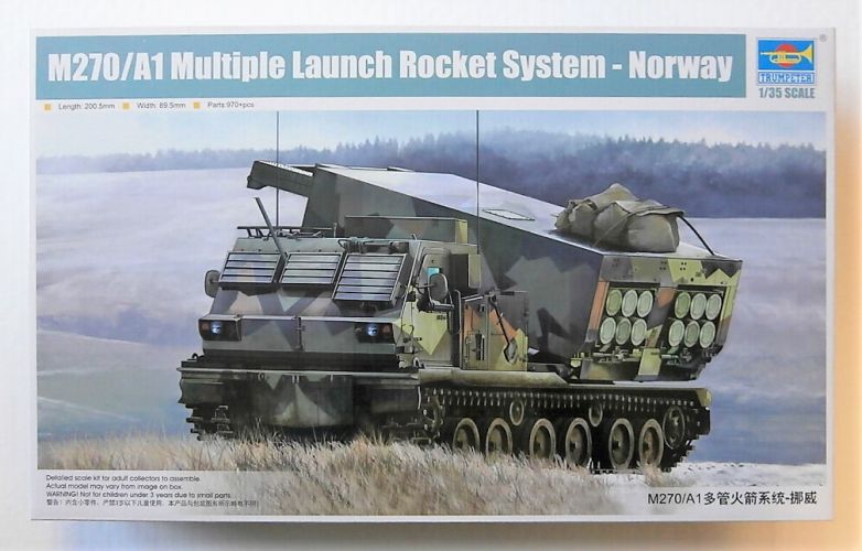 TRUMPETER 1/35 01048 M270/A1 MULTIPLE LAUNCH ROCKET SYSTEM - NORWAY