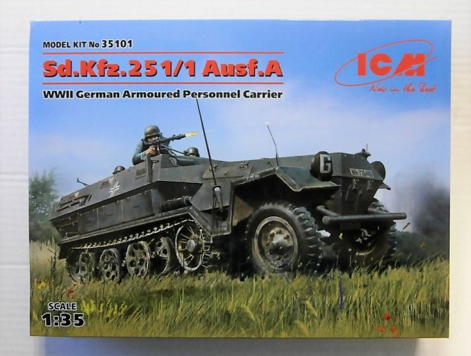 ICM 1/35 35101 SD.KFZ.251/1 AUSF.A WWII GERMAN ARMOURED PERSONNEL CARRIER