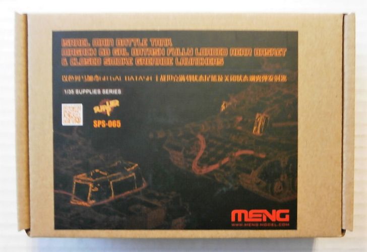 MENG 1/35 SPS-065 ISRAELI MBT MAGACH 6B GAL BATASH FULLY LOADED REAR BASKET   CLOSED SMOKE GRENADE LAUNCHERS