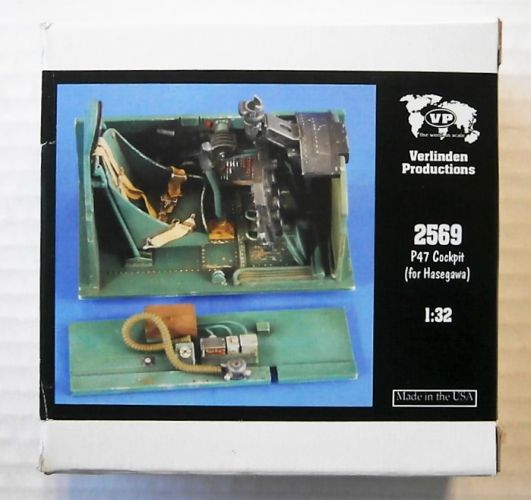 VERLINDEN PRODUCTIONS 1/32 2569 P47 COCKPIT FOR HASEGAWA