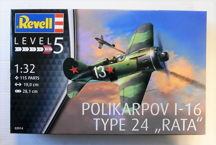REVELL 1/32 03914 POLIKARPOV I-16 TYPE 24 RATA