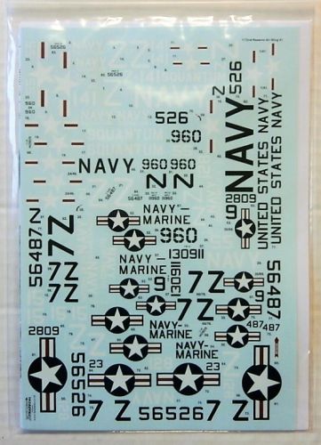 XTRADECAL 1/72 72284 USN RESERVE AIR WING 91