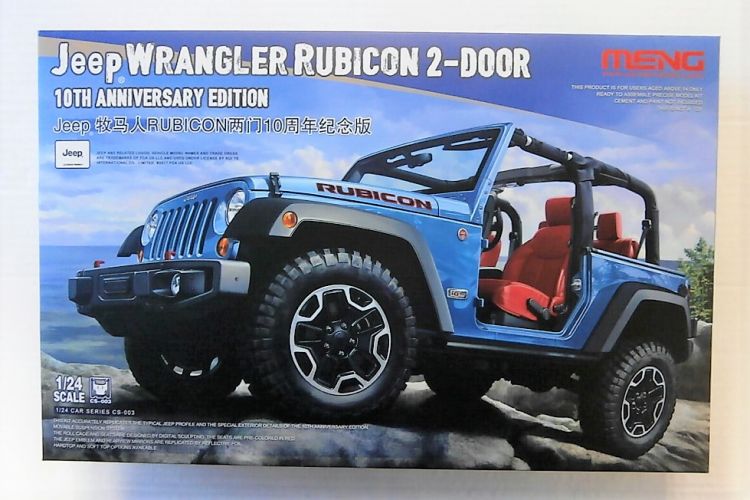 MENG 1/24 CS-003 JEEP WRANGLER RUBICON 2 DOOR 10TH ANNIVERSARY EDITION