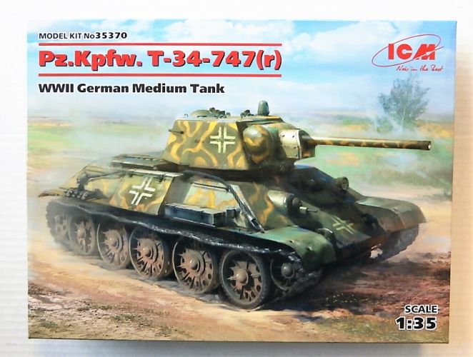 ICM 1/35 35370 PZ.KPFW. T-34-747 r  WWII GERMAN MEDIUM TANK
