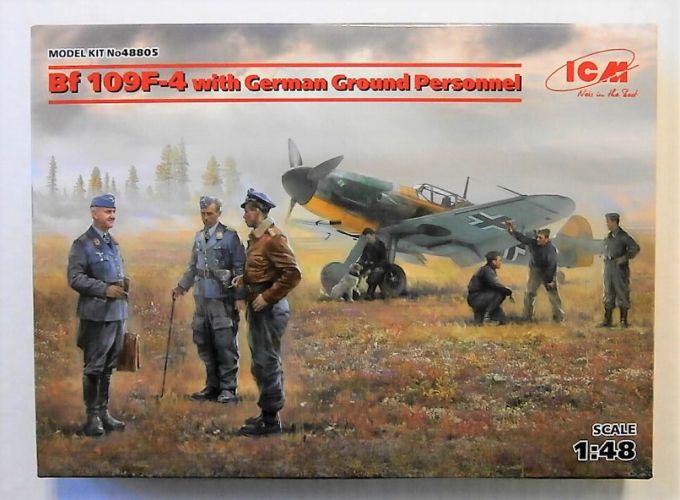 ICM 1/48 48805 BF 109F-4 WITH GERMAN GROUND PERSONNEL