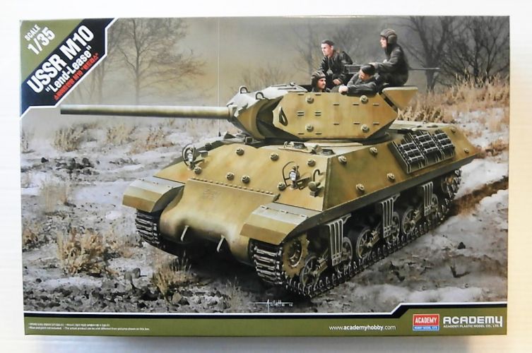ACADEMY 1/35 13521 USSR M10 LEND-LEASE WITH FIVE FIGURES