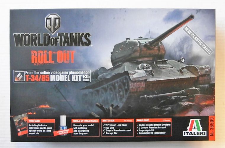 ITALERI 1/35 36509 WORLD OF TANKS T-34/ 85