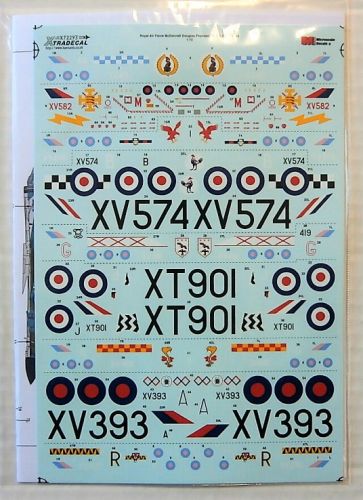XTRADECAL 1/72 72293 ROYAL AIR FORCE MCDONNELL DOUGLAS FG1   FGR2 PHANTOM Pt4