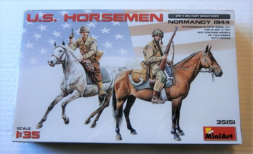 MINIART 1/35 35151 US HORSEMEN NORMANDY 1944