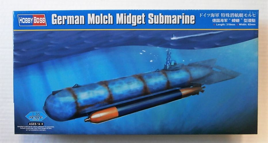HOBBYBOSS 1/35 80170 GERMAN MOLCH MIDGET SUBMARINE