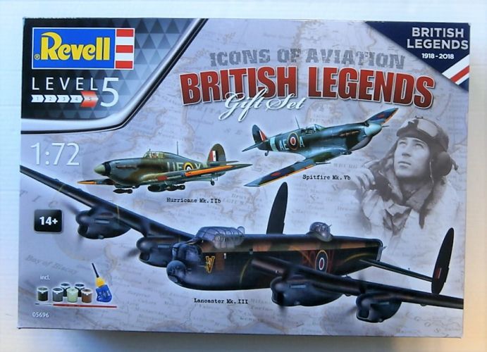 REVELL 1/72 05696 ICONS OF AVIATION BRITISH LEGENDS GIFT SET