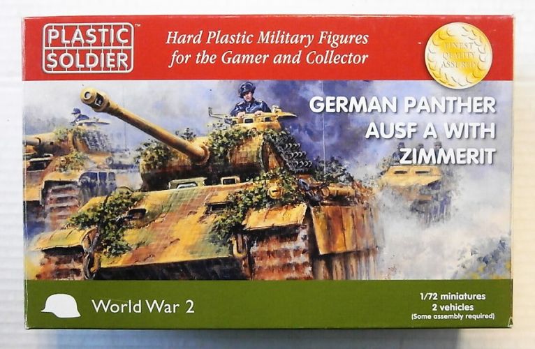 PLASTIC SOLDIER 1/72 WW2V20011 GERMAN PANTHER AUSF A WITH ZIMMERIT